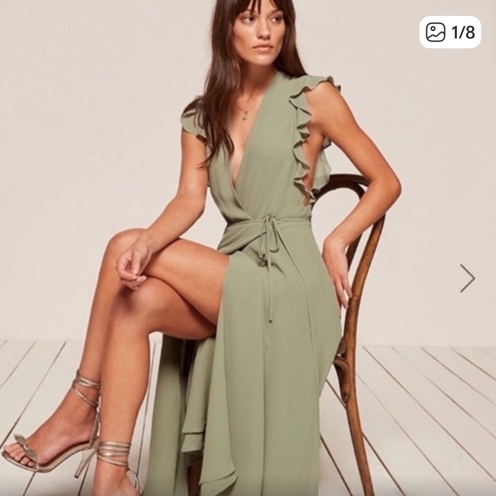 Reformation Sage Green Women's Dress
